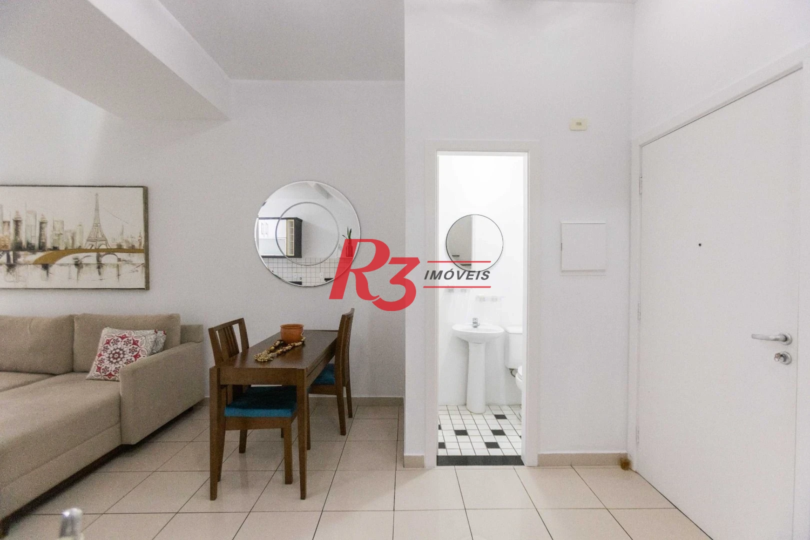 Apartamento com 1 dormitório para alugar, 60 m² por R$ 5.200,00/mês - Gonzaga - Santos/SP