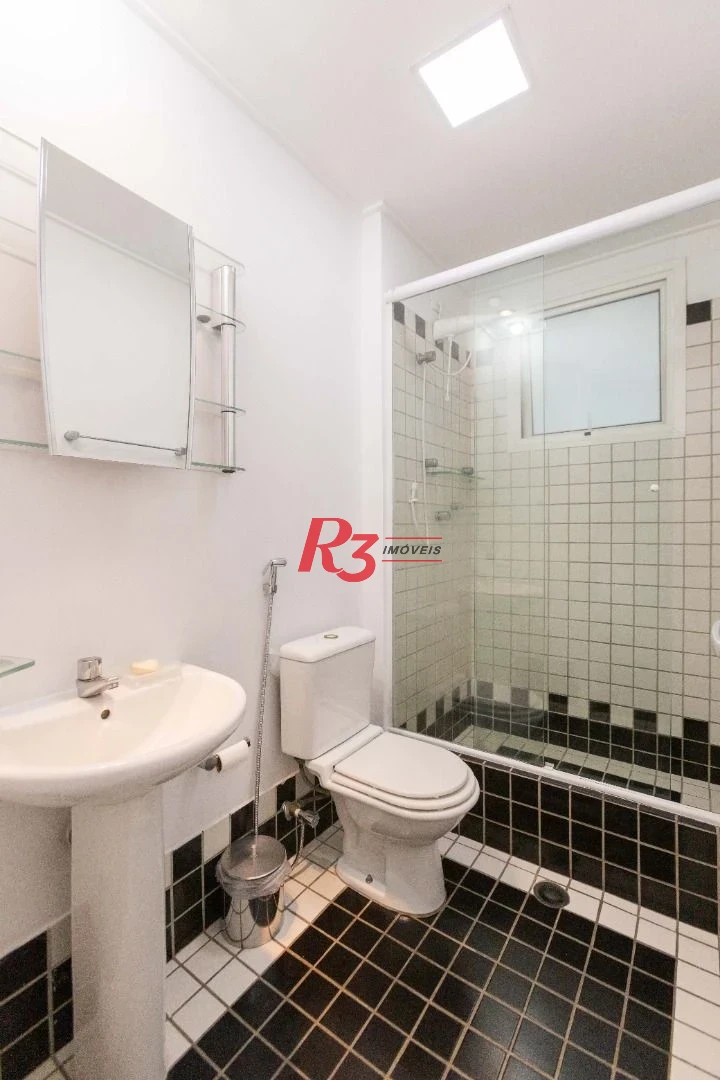 Apartamento com 1 dormitório para alugar, 60 m² por R$ 5.200,00/mês - Gonzaga - Santos/SP