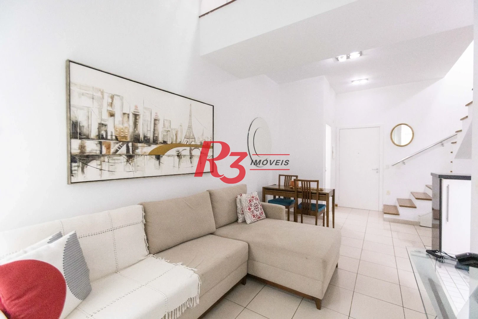 Apartamento com 1 dormitório para alugar, 60 m² por R$ 5.200,00/mês - Gonzaga - Santos/SP