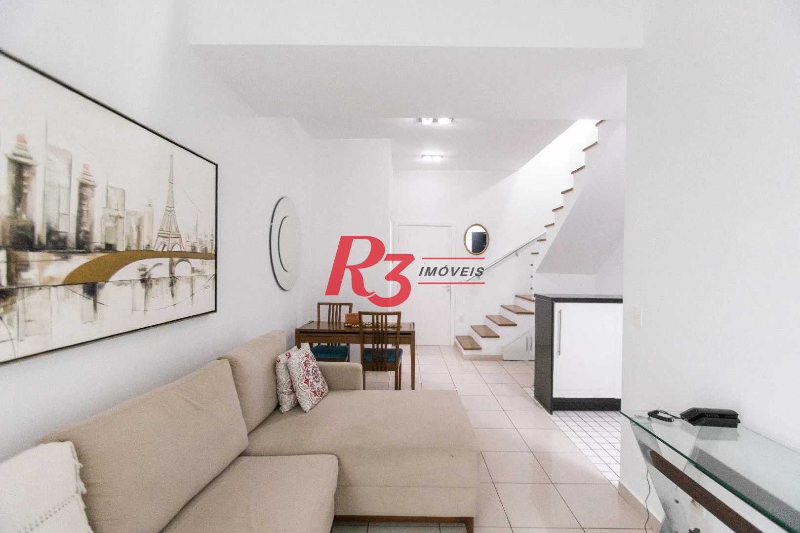 Apartamento com 1 dormitório para alugar, 60 m² por R$ 5.200,00/mês - Gonzaga - Santos/SP