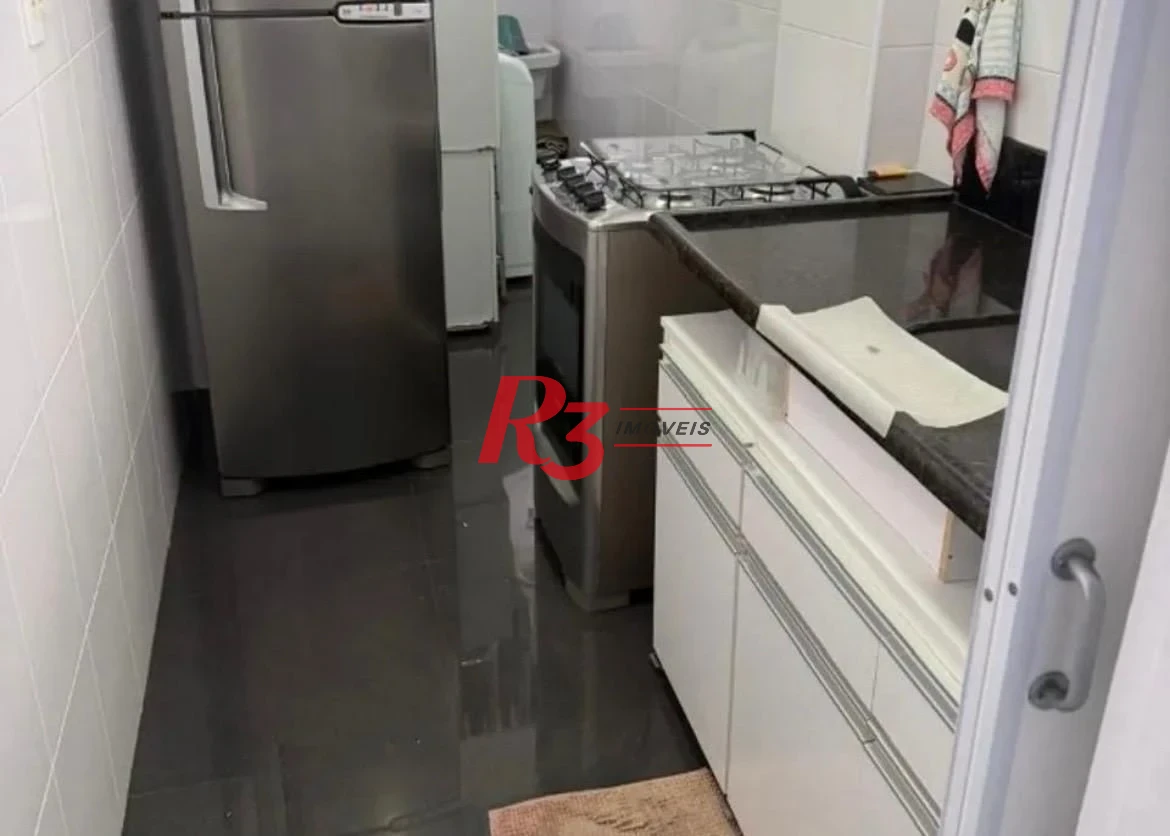 Apartamento com 1 dormitório para alugar, 50 m² por R$ 3.100,00/mês - Boqueirão - Santos/SP