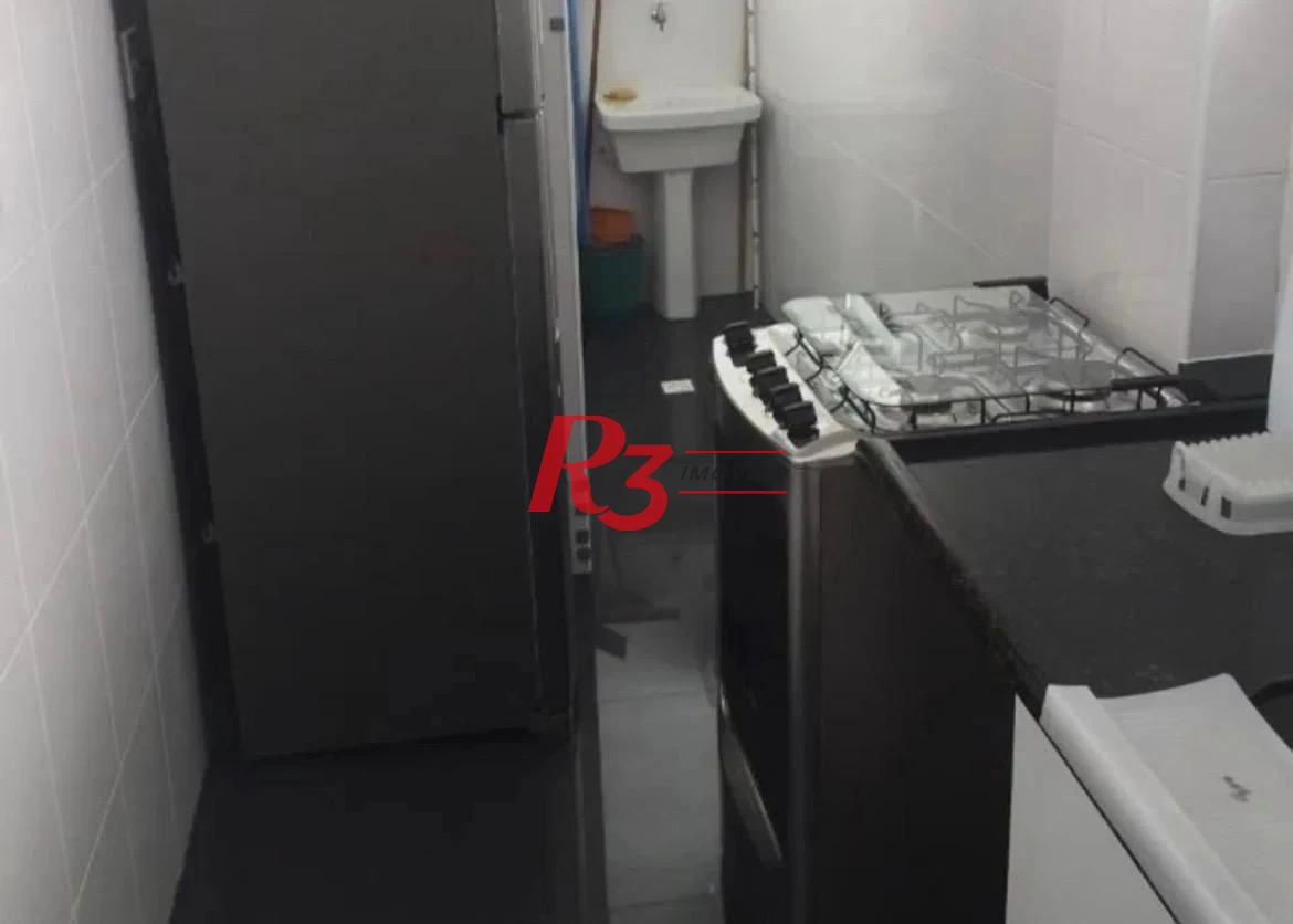 Apartamento com 1 dormitório para alugar, 50 m² por R$ 3.100,00/mês - Boqueirão - Santos/SP