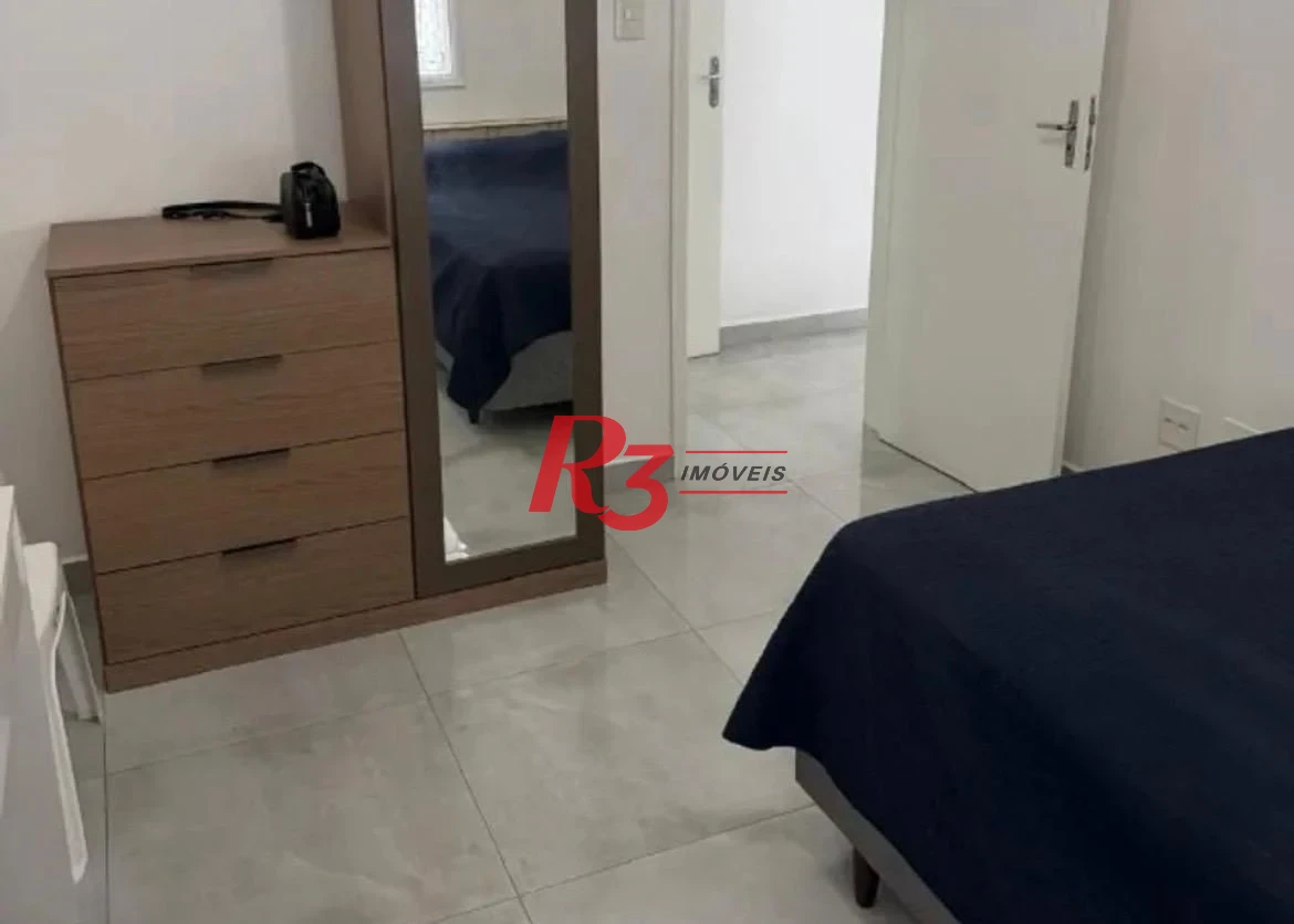 Apartamento com 1 dormitório para alugar, 50 m² por R$ 3.100,00/mês - Boqueirão - Santos/SP
