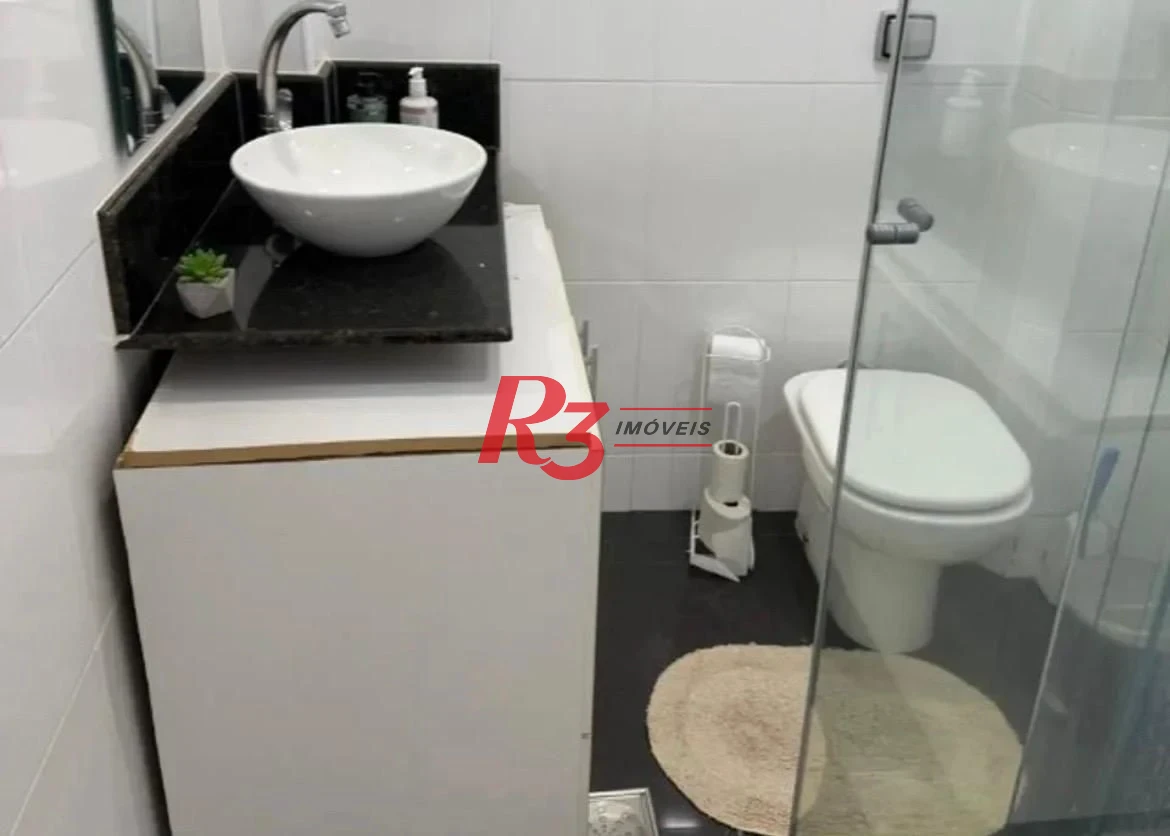 Apartamento com 1 dormitório para alugar, 50 m² por R$ 3.100,00/mês - Boqueirão - Santos/SP
