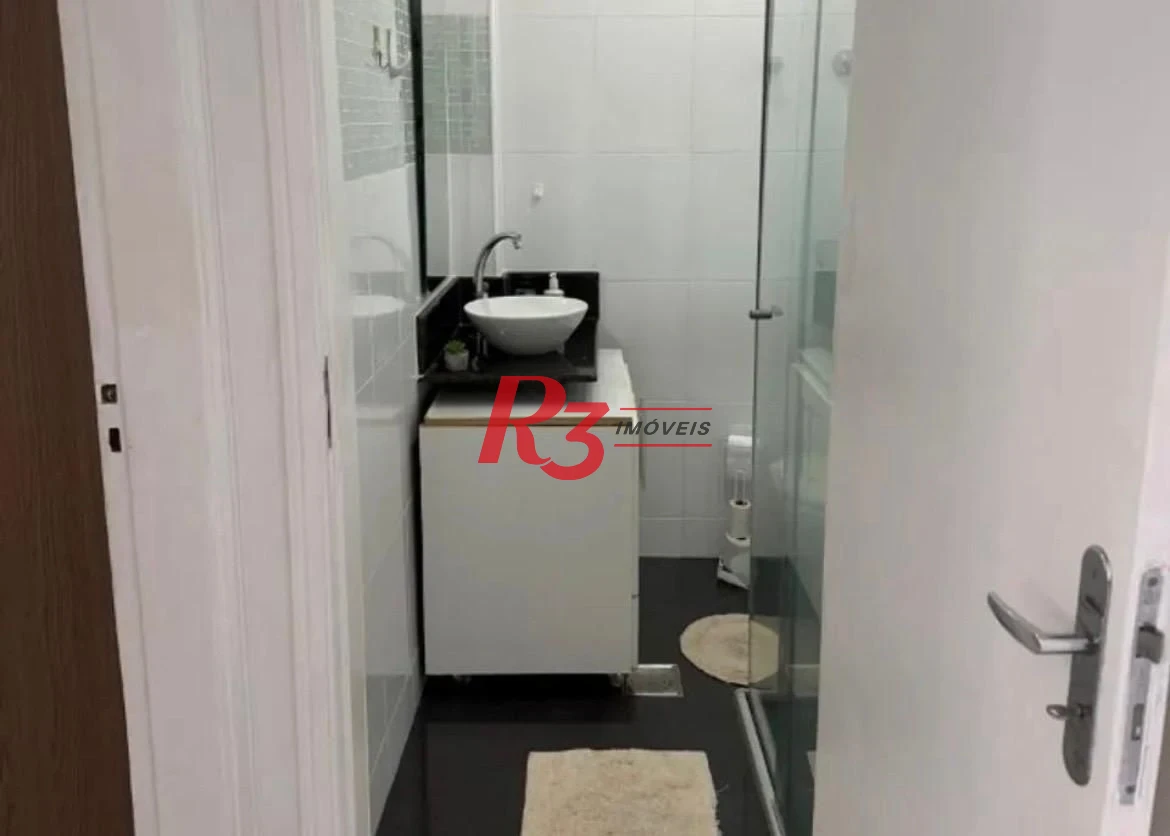 Apartamento com 1 dormitório para alugar, 50 m² por R$ 3.100,00/mês - Boqueirão - Santos/SP