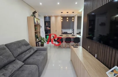 Apartamento com 2 dormitórios à venda, 54 m² por R$ 420.000,00 - Morro Nova Cintra - Santos/SP