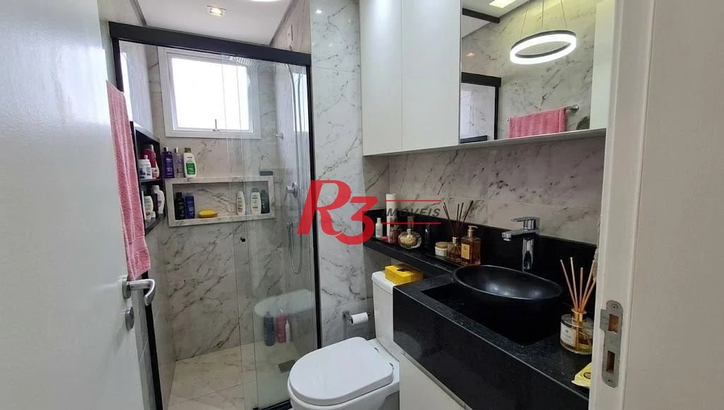Apartamento com 2 dormitórios à venda, 54 m² por R$ 420.000,00 - Morro Nova Cintra - Santos/SP