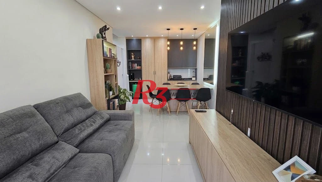 Apartamento com 2 dormitórios à venda, 54 m² por R$ 420.000,00 - Morro Nova Cintra - Santos/SP