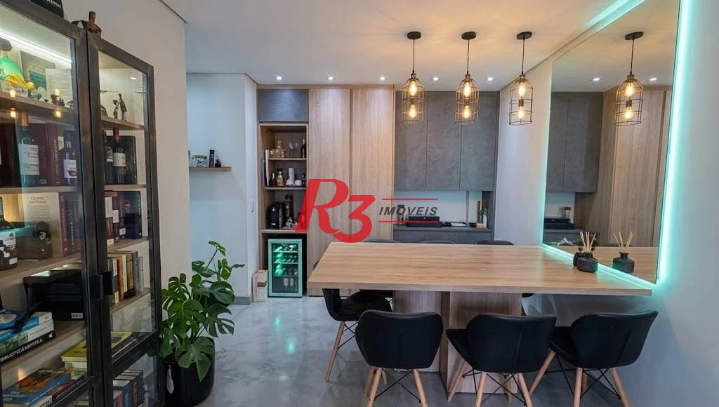 Apartamento com 2 dormitórios à venda, 54 m² por R$ 420.000,00 - Morro Nova Cintra - Santos/SP