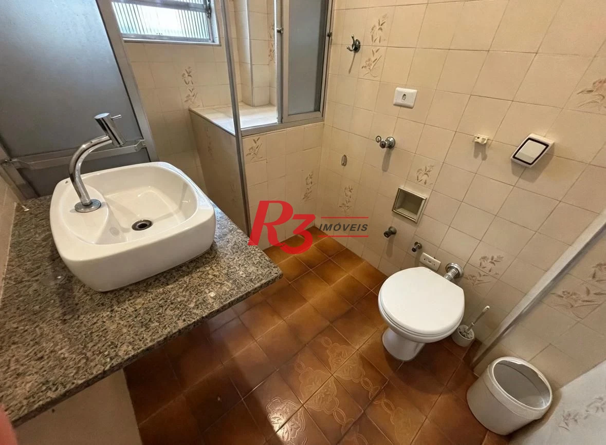 Apartamento com 1 dormitório à venda, 57 m² por R$ 368.000,00 - Aparecida - Santos/SP