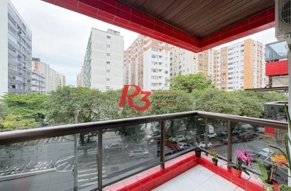 Apartamento com 2 dormitórios para alugar, 105 m² por R$ 5.000,02/mês - Ponta da Praia - Santos/SP