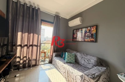 Apartamento com 3 dormitórios à venda, 94 m² por R$ 810.000,00 - Aparecida - Santos/SP
