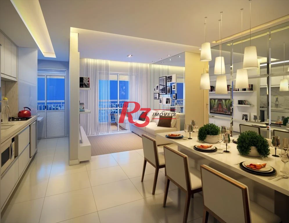 Apartamento com 2 dormitórios à venda, 66 m² por R$ 511.000,00 - Vila Matias - Santos/SP