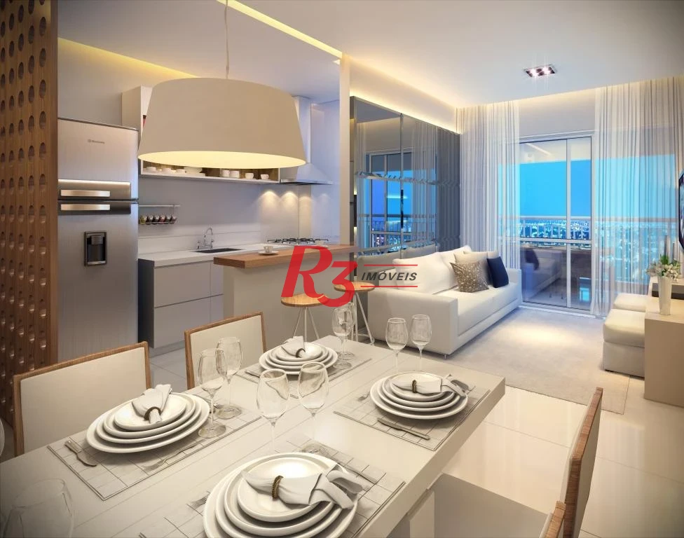 Apartamento com 2 dormitórios à venda, 66 m² por R$ 511.000,00 - Vila Matias - Santos/SP