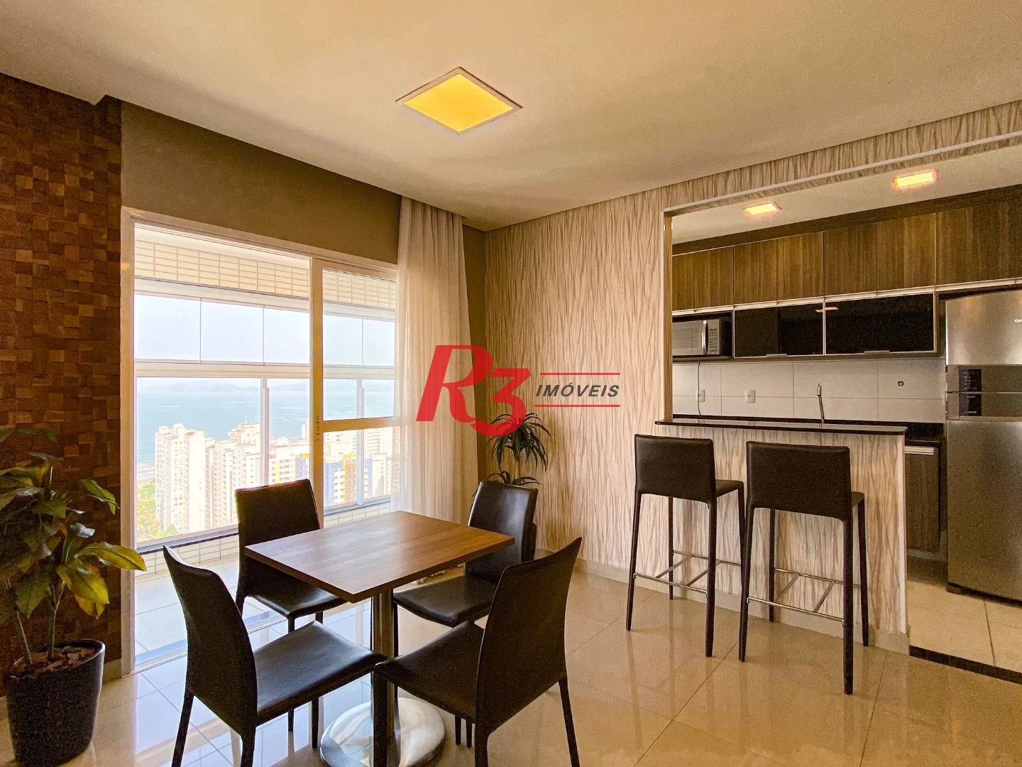 Apartamento com 1 dormitório para alugar, 54 m² por R$ 5.800,00/mês - Embaré - Santos/SP