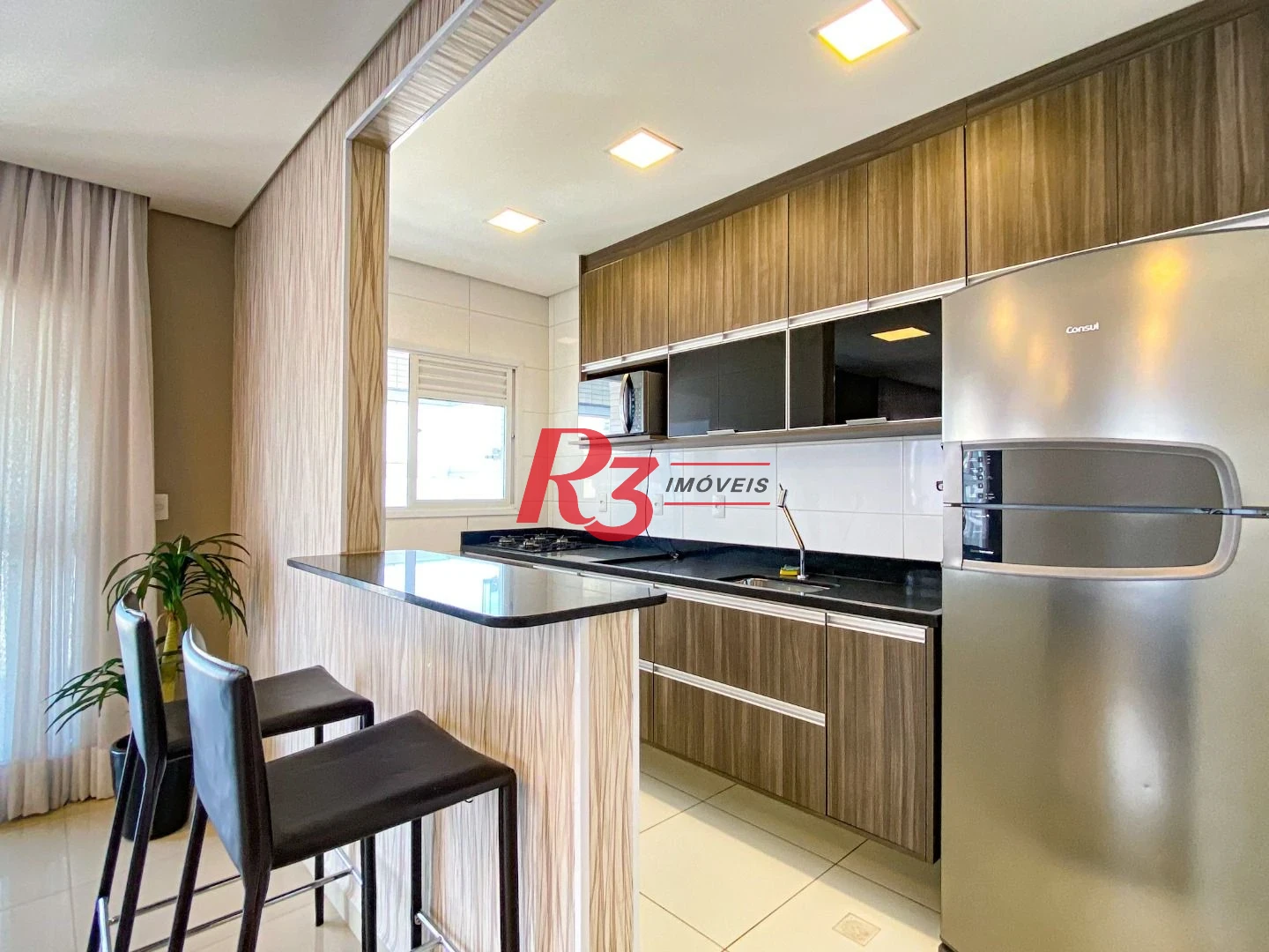 Apartamento com 1 dormitório para alugar, 54 m² por R$ 5.800,00/mês - Embaré - Santos/SP