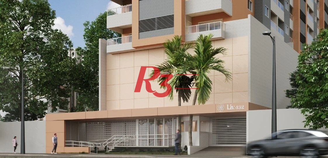 Apartamento novo, com 1 quarto, à venda, 48 m²  1 vaga - Centro - São Vicente/SP