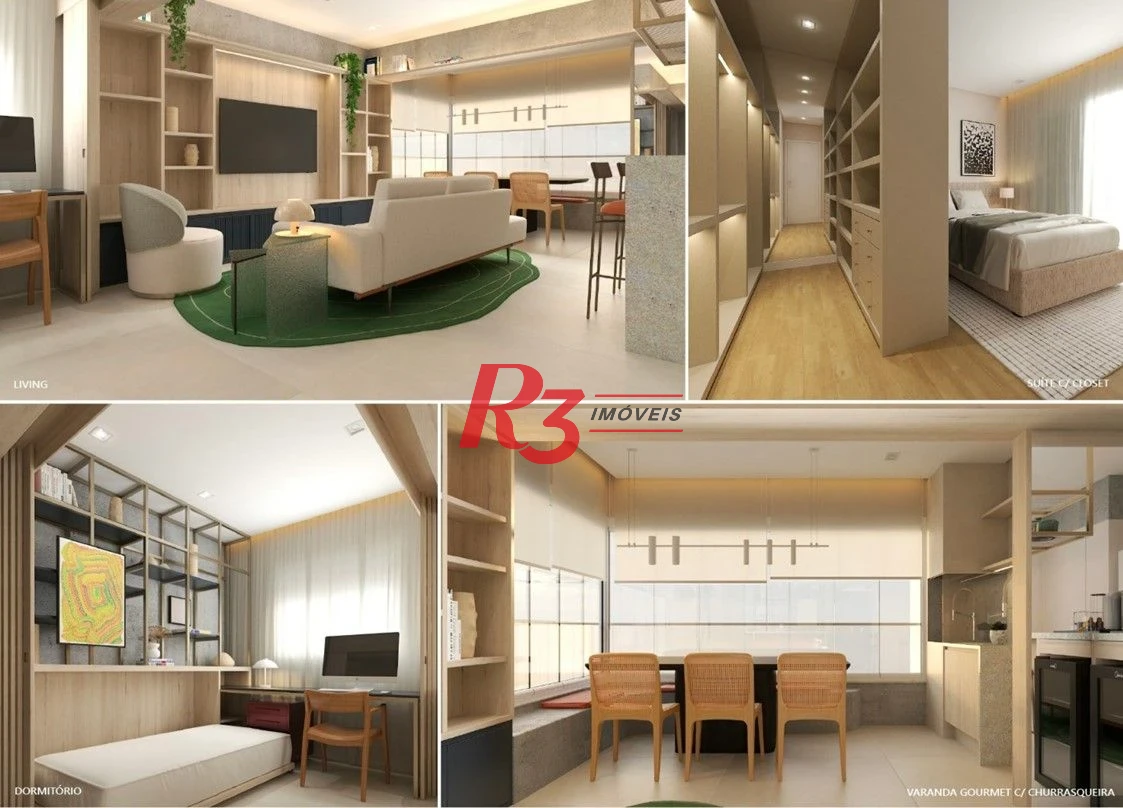 Apartamento à venda, 48 m² por R$ 410.000,00 - Centro - São Vicente/SP