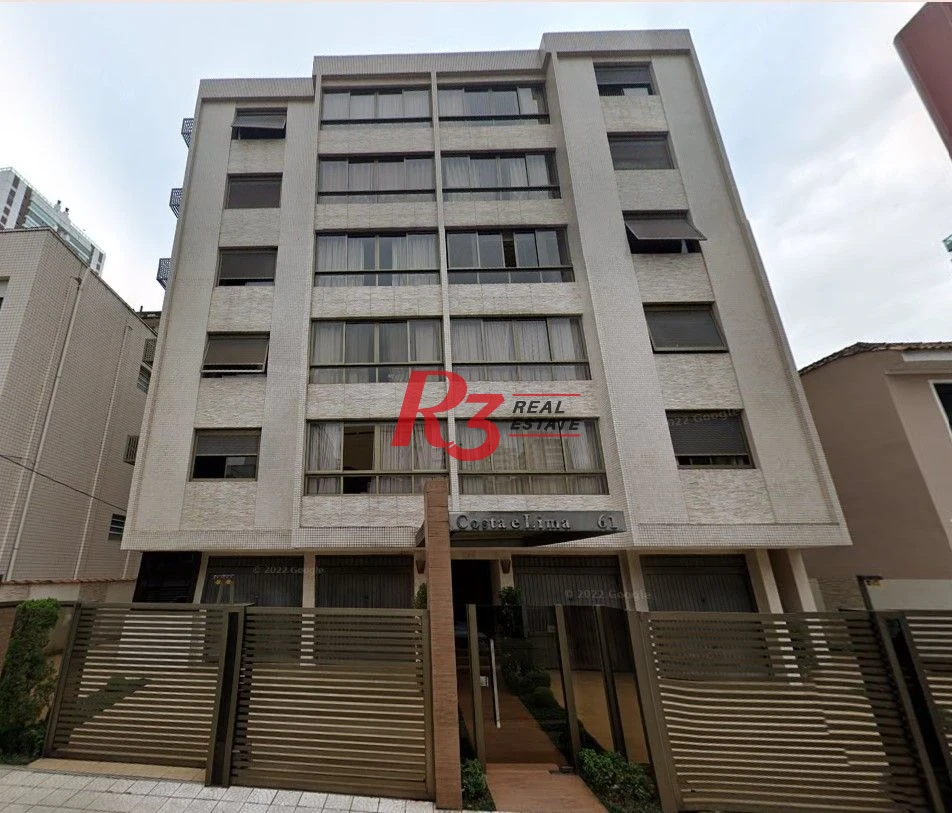 Apartamento com 3 dormitórios à venda, 162 m² por R$ 980.000,00 - Gonzaga - Santos/SP