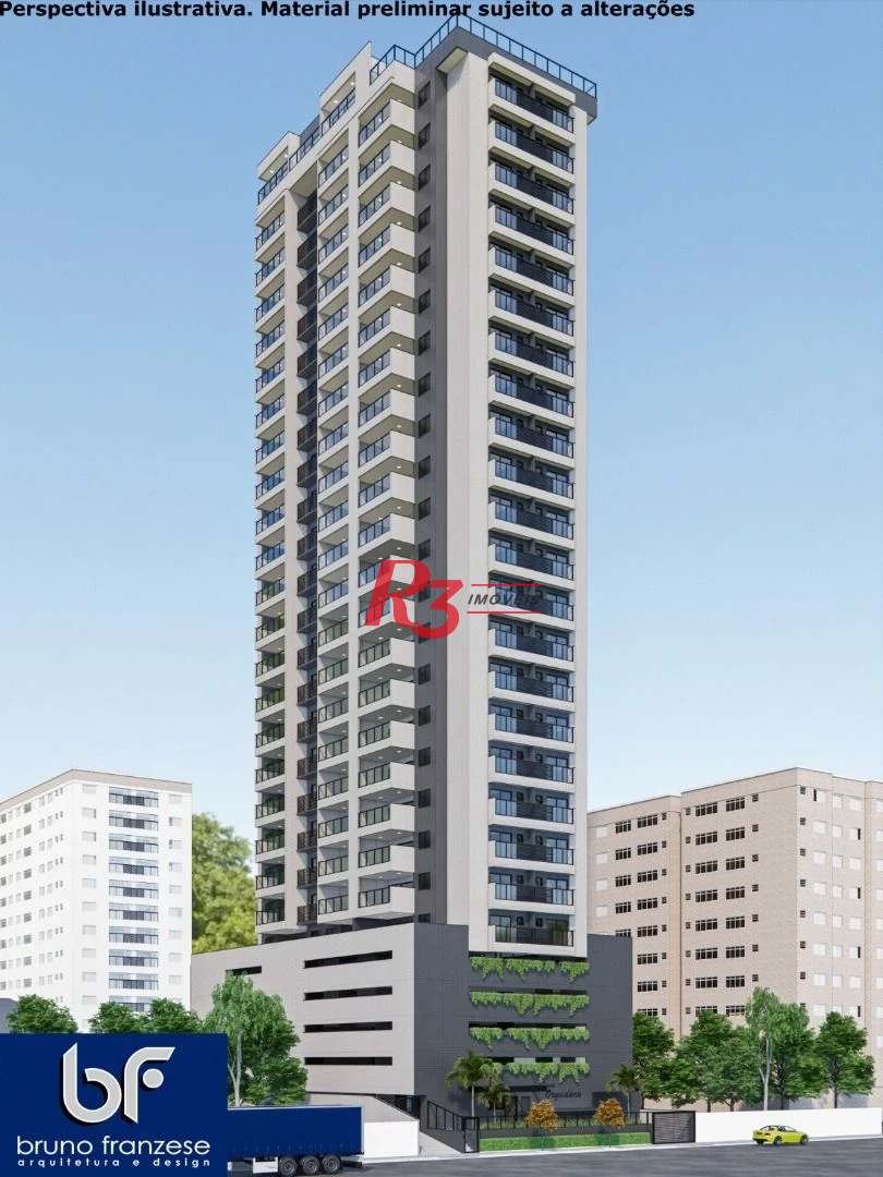 Apartamento com 2 dormitórios à venda, 70 m² por R$ 722.010,00 - José Menino - Santos/SP