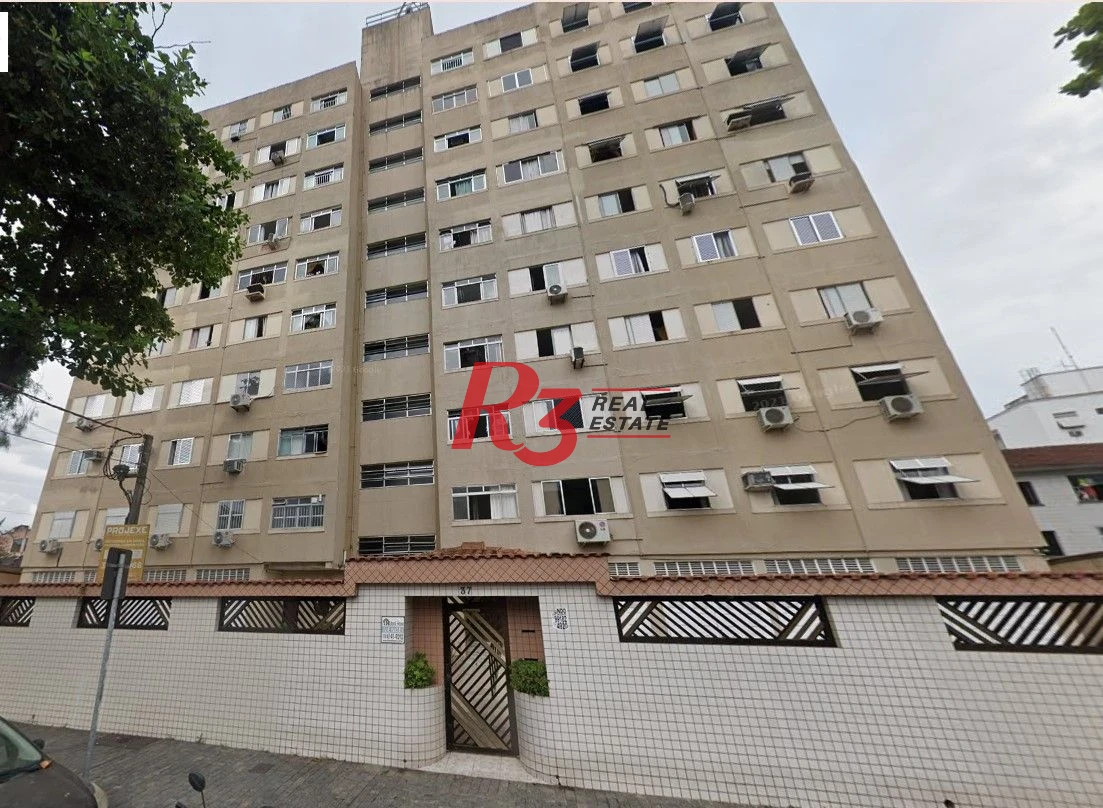 Apartamento à venda, 92 m² por R$ 456.000,00 - Encruzilhada - Santos/SP