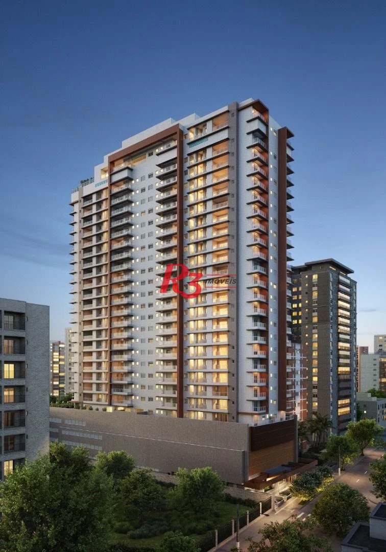 Apartamento com 2 dormitórios à venda, 96 m² por R$ 1.500.000,00 - Embaré - Santos/SP