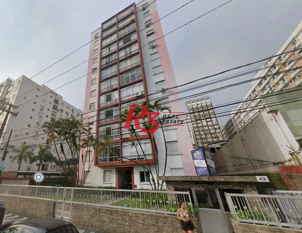Apartamento com 2 dormitórios à venda, 66 m² por R$ 490.000,00 - Embaré - Santos/SP