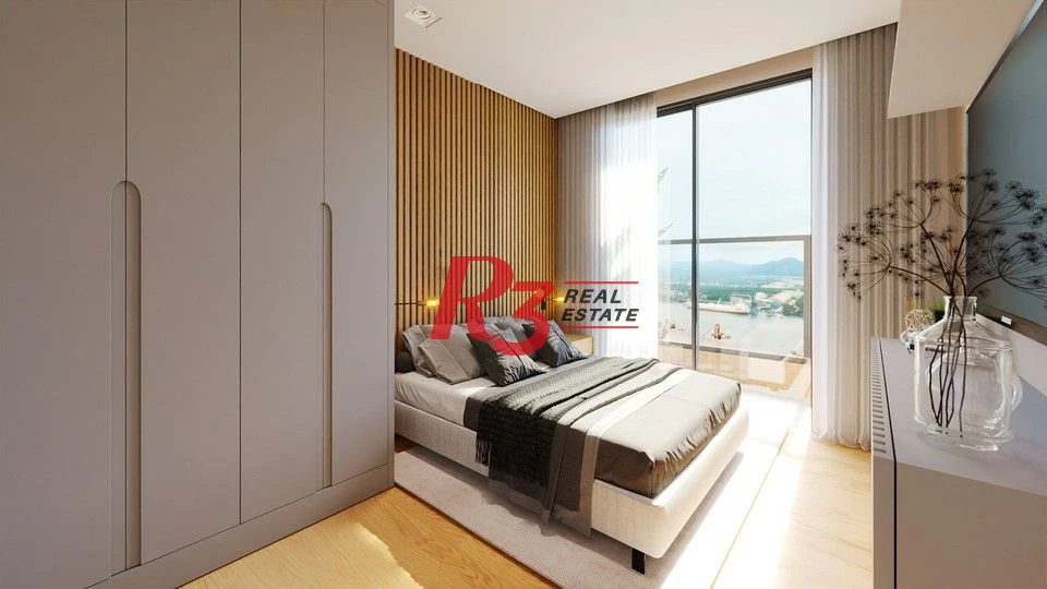 Apartamento à venda, 37 m² por R$ 388.000,00 - Macuco - Santos/SP