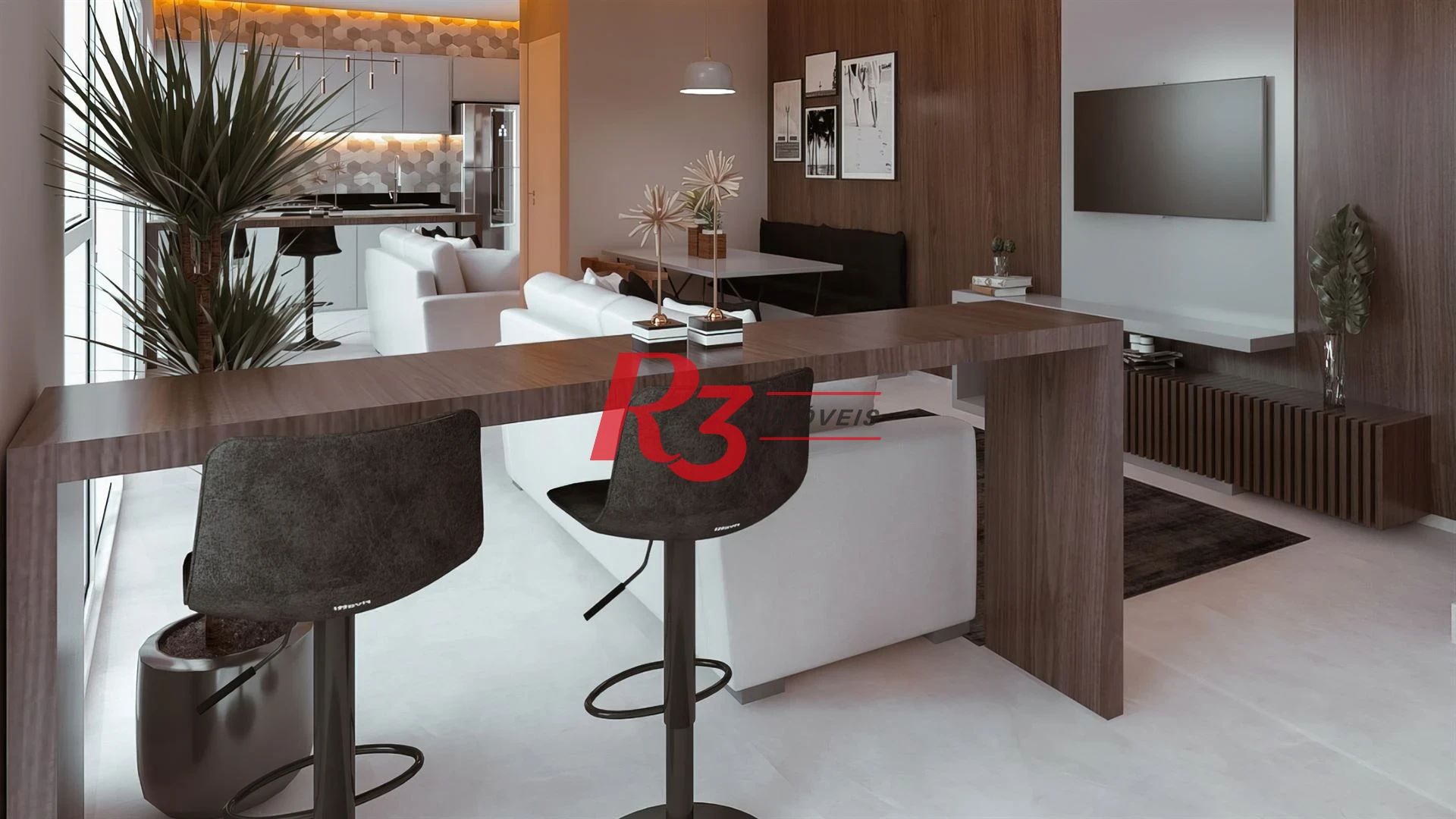 Apartamento com 2 dormitórios à venda, 59 m² por R$ 574.000,00 - Macuco - Santos/SP
