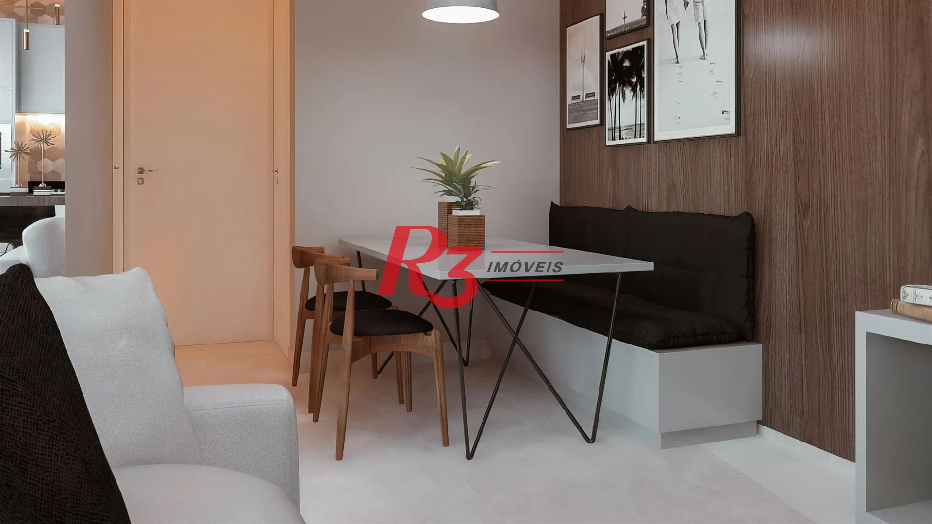 Apartamento com 2 dormitórios à venda, 59 m² por R$ 574.000,00 - Macuco - Santos/SP