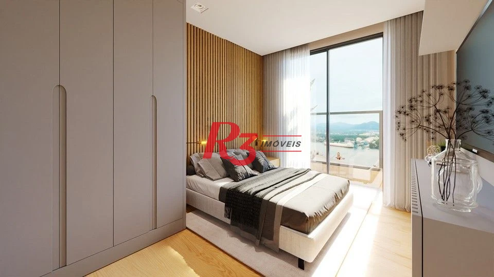 Apartamento com 2 dormitórios à venda, 59 m² por R$ 574.000,00 - Macuco - Santos/SP