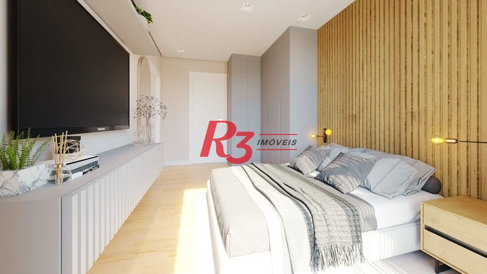Apartamento com 2 dormitórios à venda, 59 m² por R$ 574.000,00 - Macuco - Santos/SP
