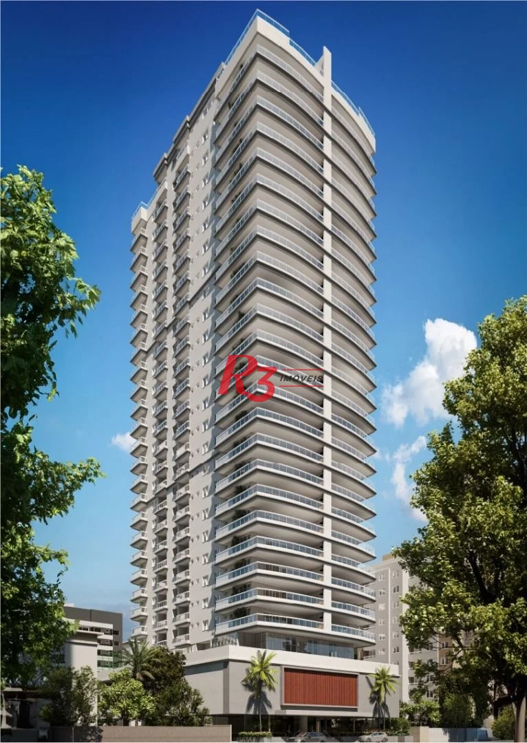 Apartamento à venda, 178 m² por R$ 2.557.429,76 - Boqueirão - Santos/SP