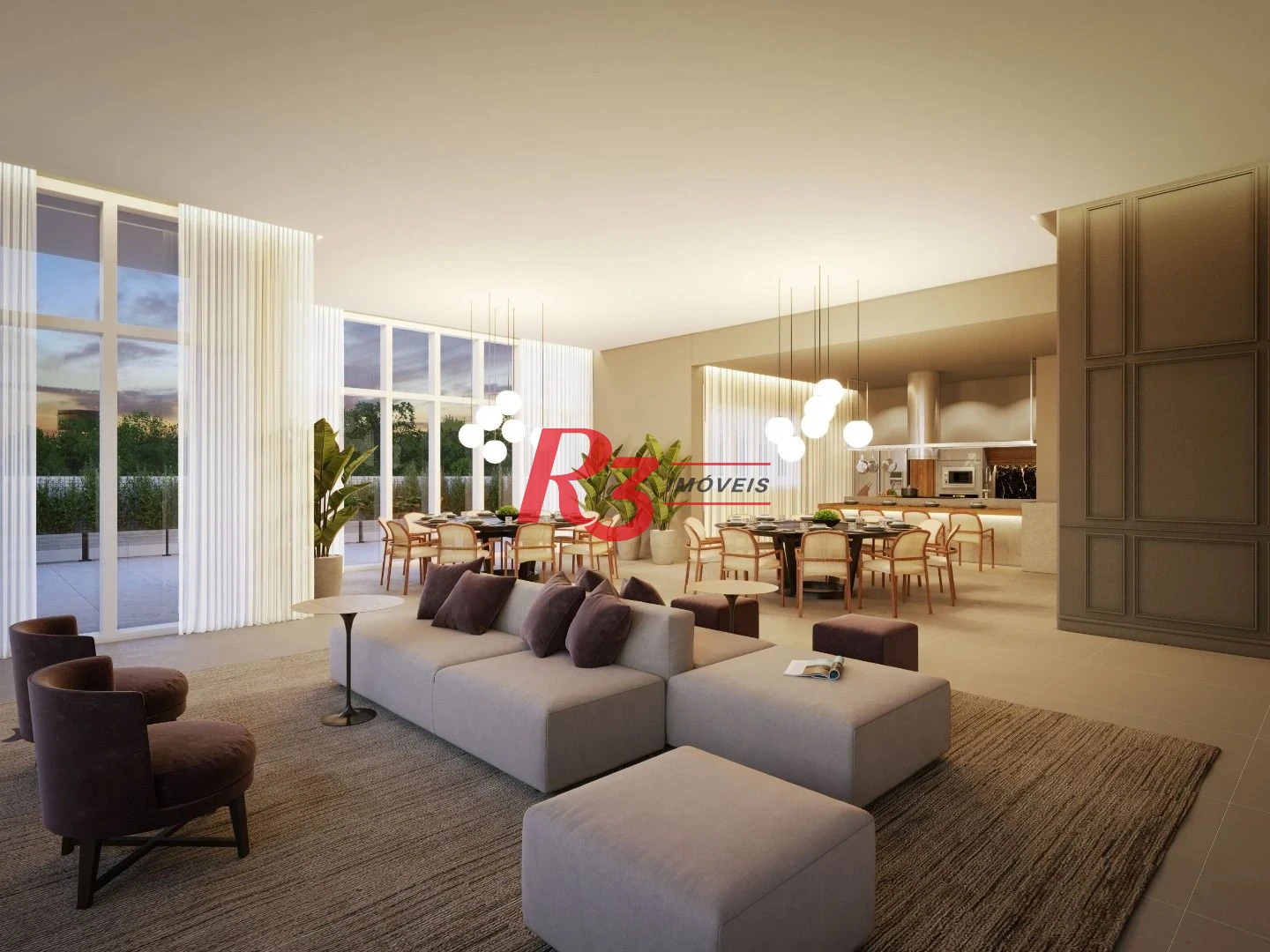 Apartamento à venda, 178 m² por R$ 2.557.429,76 - Boqueirão - Santos/SP