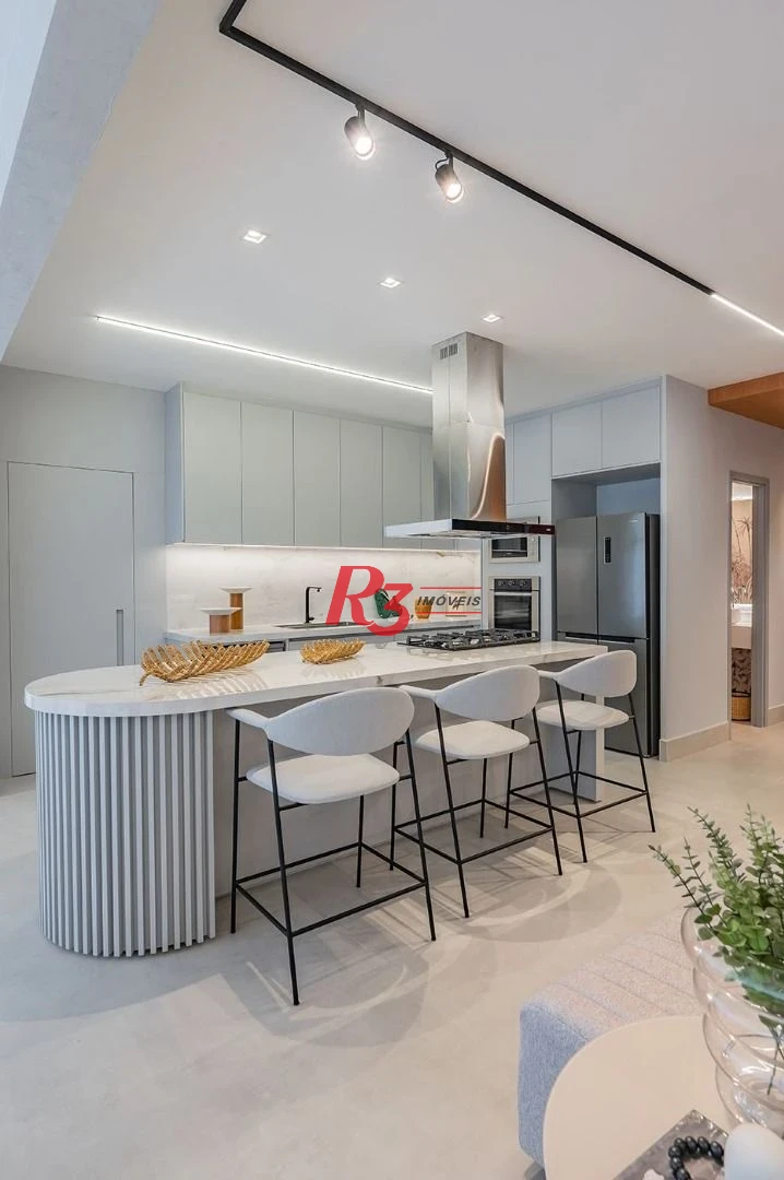 Apartamento à venda, 178 m² por R$ 2.557.429,76 - Boqueirão - Santos/SP