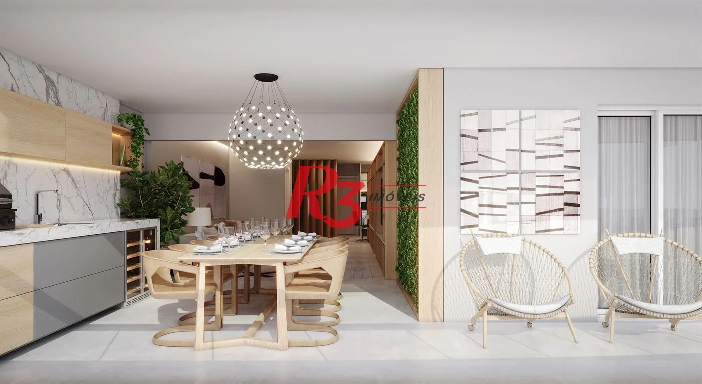 Apartamento à venda, 178 m² por R$ 2.557.429,76 - Boqueirão - Santos/SP