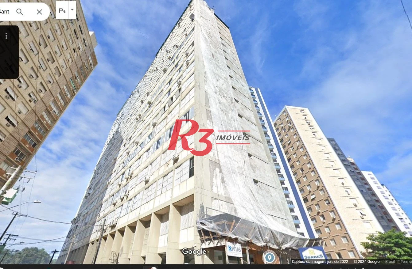 Apartamento com 1 dormitório para alugar, 39 m² por R$ 3.500,00/mês - José Menino - Santos/SP