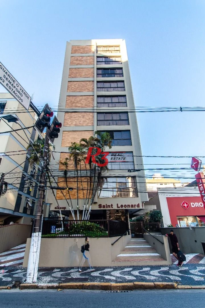 Apartamento com 3 dormitórios à venda, 186 m² - Boqueirão - Santos/SP