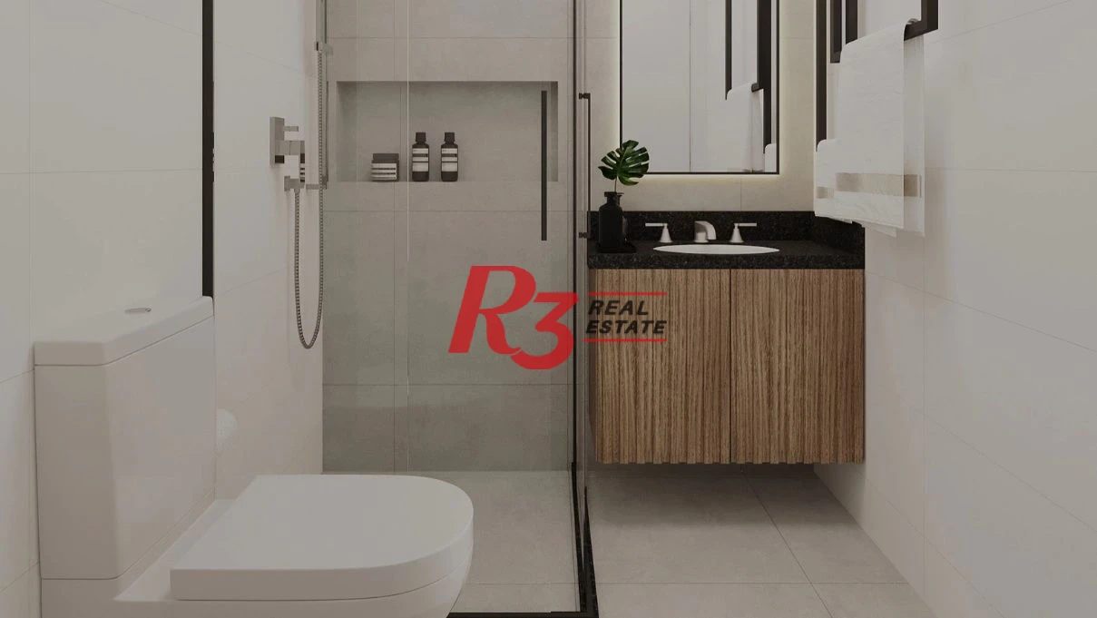 Apartamento com 1 dormitório à venda, 33 m² por R$ 290.000 - Macuco - Santos/SP