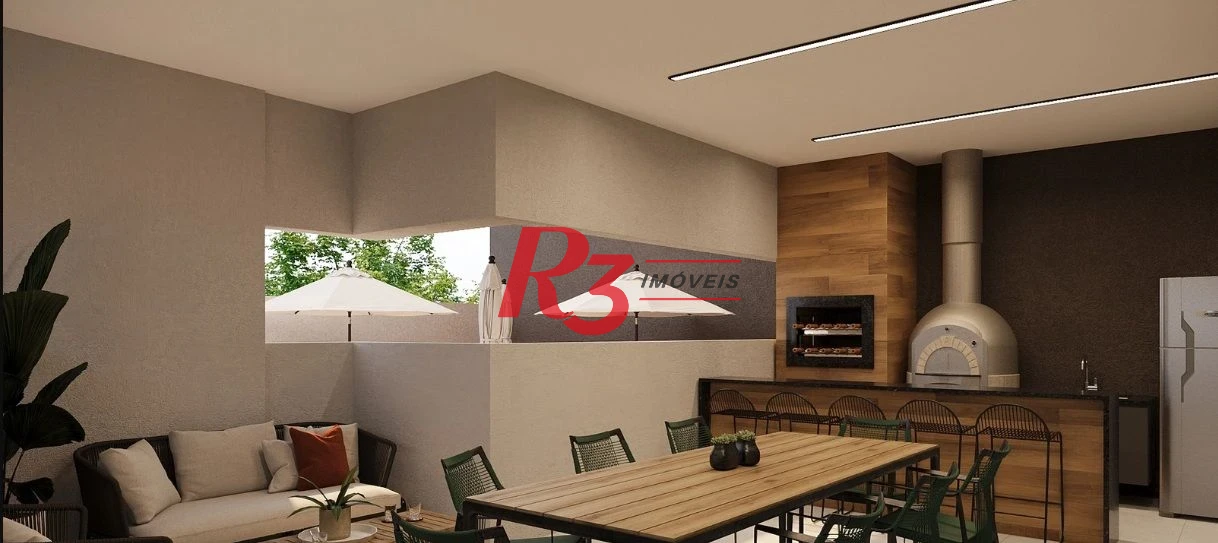 Apartamento com 1 dormitório à venda, 33 m² por R$ 290.000 - Macuco - Santos/SP