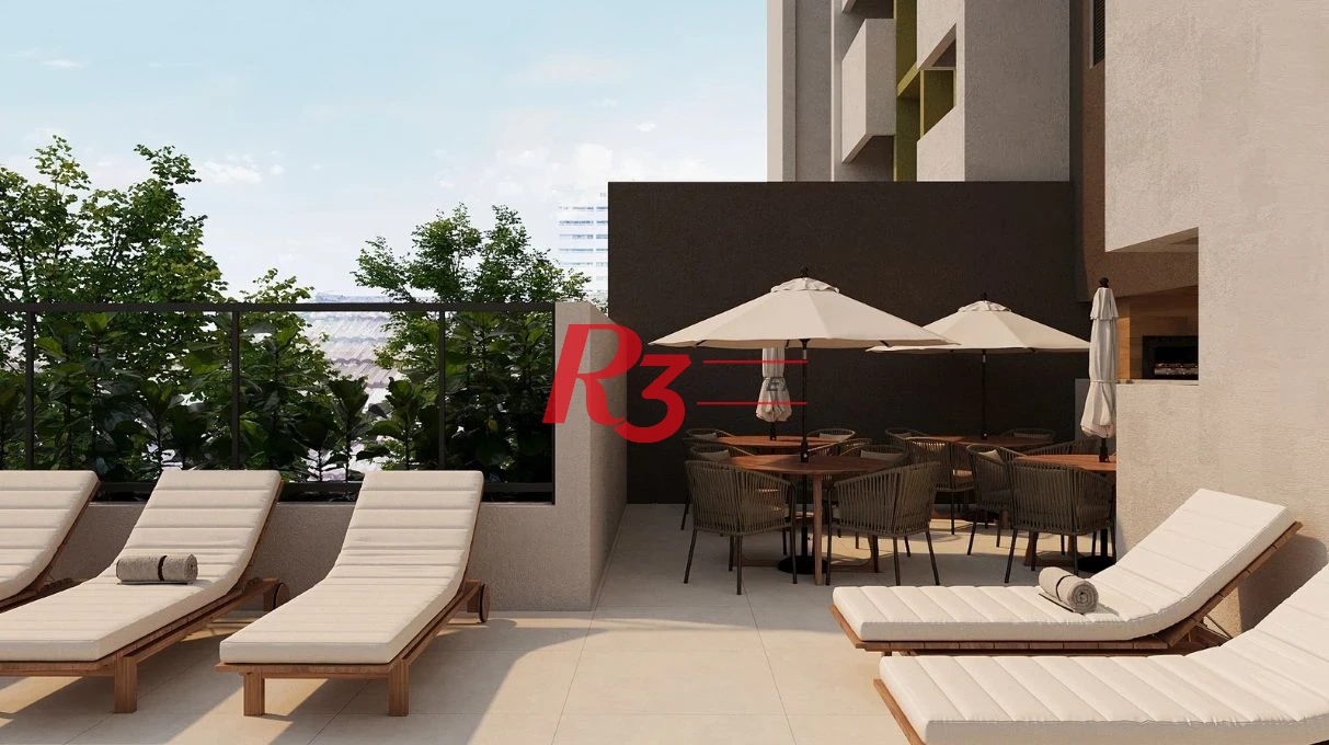 Apartamento com 1 dormitório à venda, 33 m² por R$ 290.000 - Macuco - Santos/SP