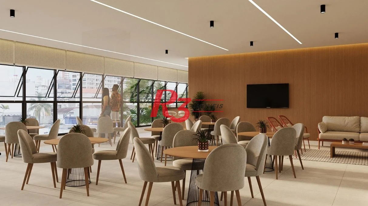 Apartamento com 1 dormitório à venda, 33 m² por R$ 290.000 - Macuco - Santos/SP