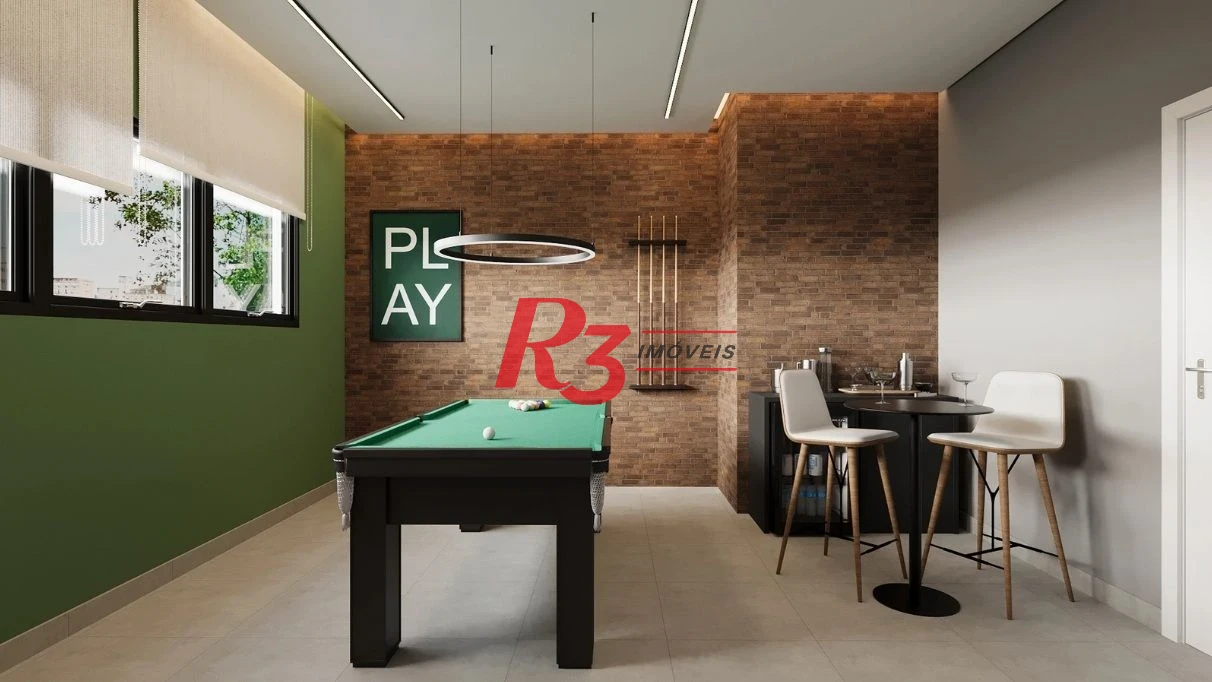 Apartamento com 1 dormitório à venda, 33 m² por R$ 290.000 - Macuco - Santos/SP