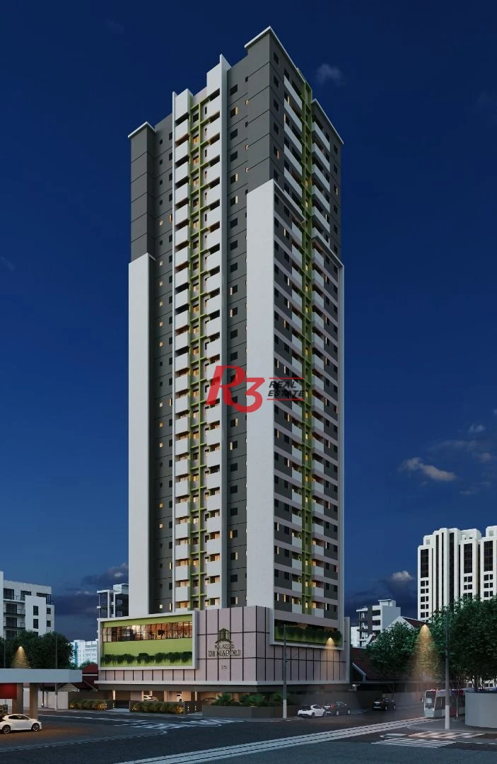 Apartamento com 1 dormitório à venda, 33 m² por R$ 290.000 - Macuco - Santos/SP