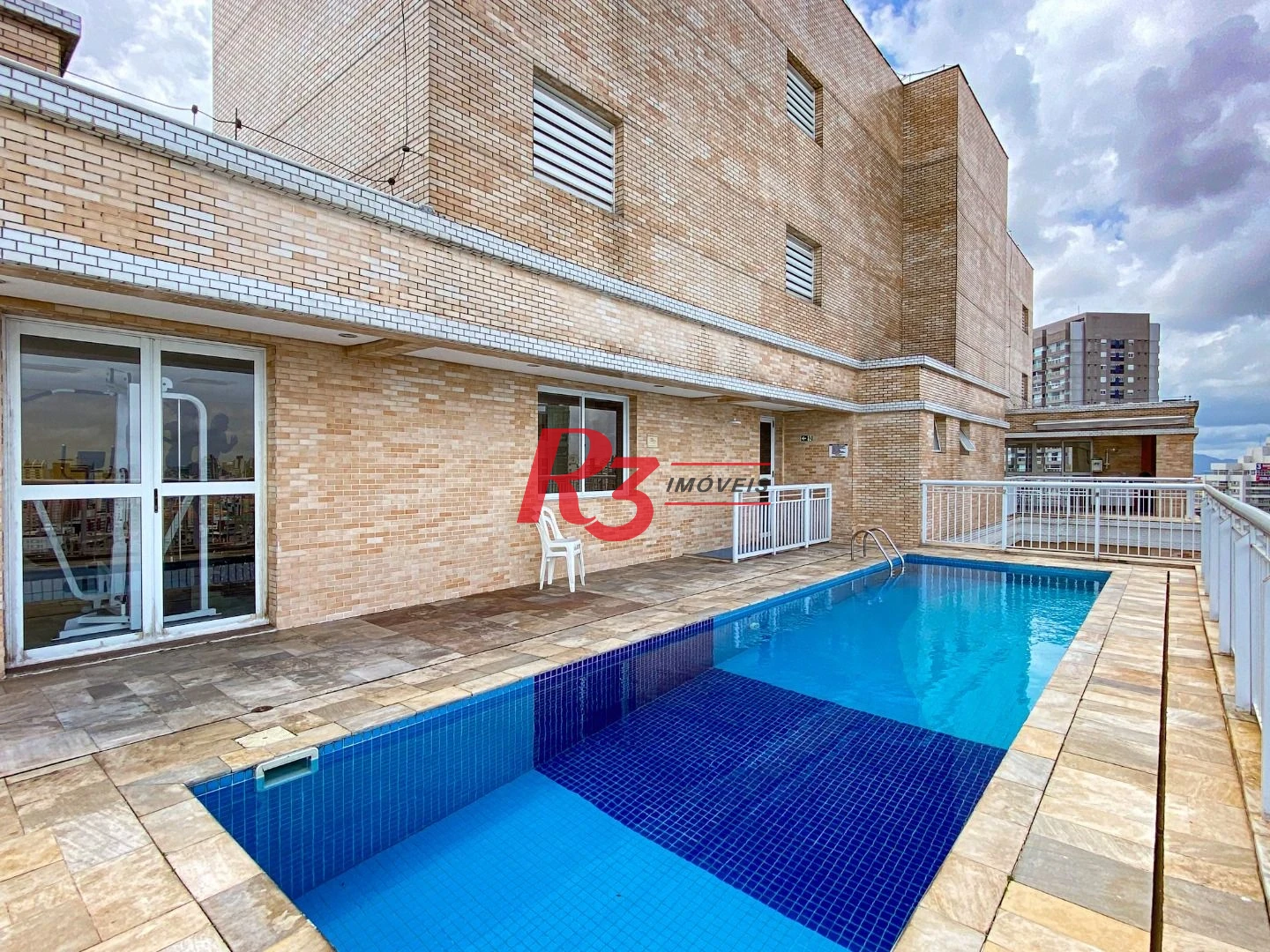 Apartamento com 3 dormitórios para alugar, 94 m² por R$ 7.000,00/mês - Gonzaga - Santos/SP