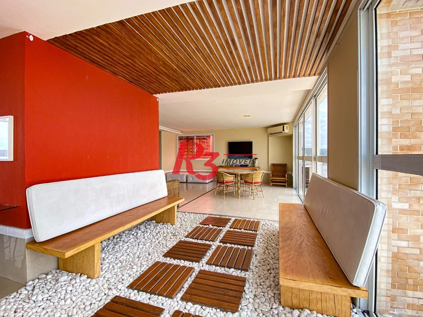 Apartamento com 3 dormitórios para alugar, 94 m² por R$ 7.000,00/mês - Gonzaga - Santos/SP