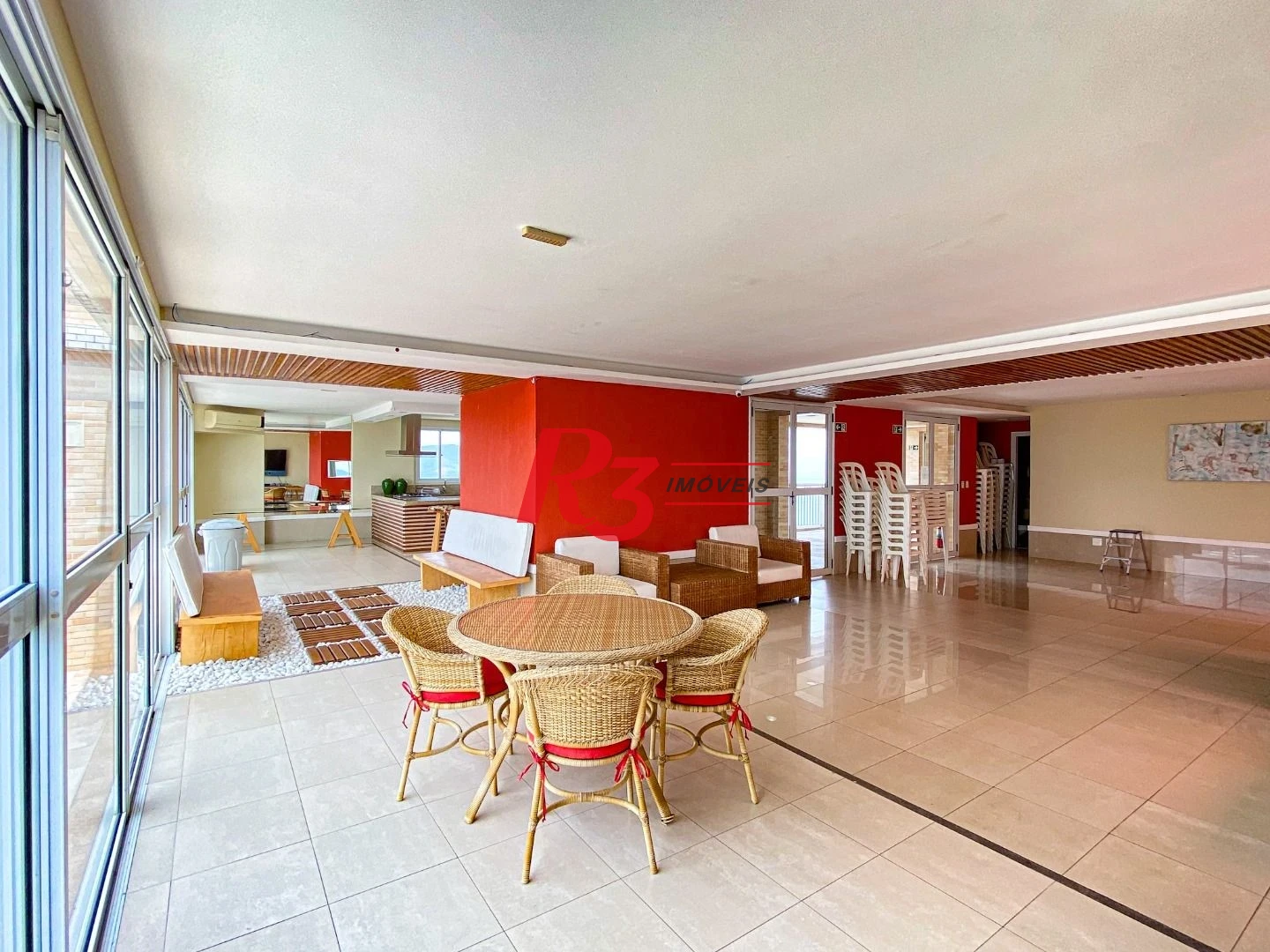 Apartamento com 3 dormitórios para alugar, 94 m² por R$ 7.000,00/mês - Gonzaga - Santos/SP