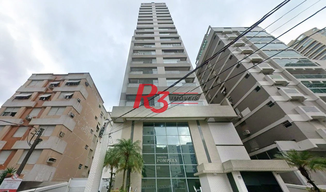 Apartamento com 3 dormitórios à venda, 143 m² por R$ 2.100.000,00 - Pompéia - Santos/SP