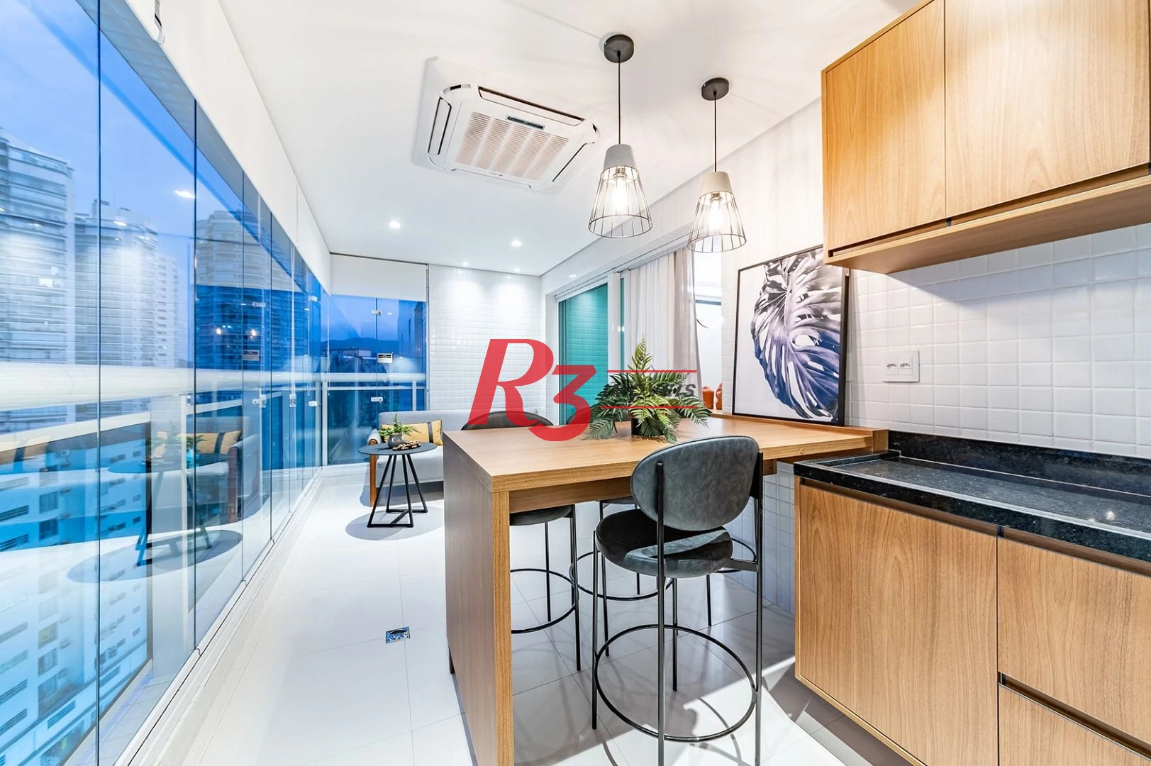 Apartamento com 3 dormitórios para alugar, 166 m² por R$ 16.000,02/mês - Ponta da Praia - Santos/SP