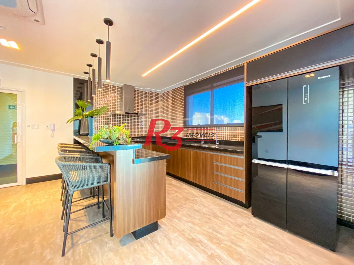 Apartamento com 3 dormitórios para alugar, 166 m² por R$ 16.000,02/mês - Ponta da Praia - Santos/SP